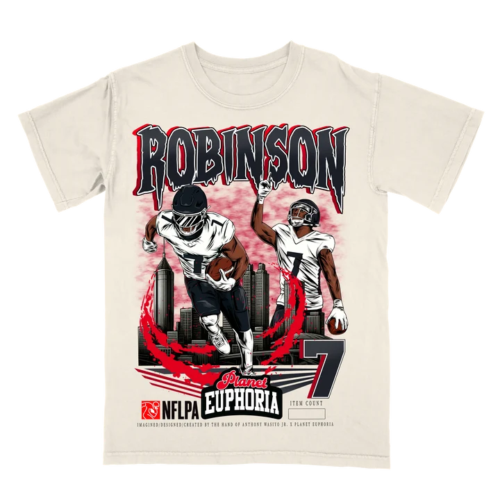 Hand-drawn Bijan Robinson graphic tee