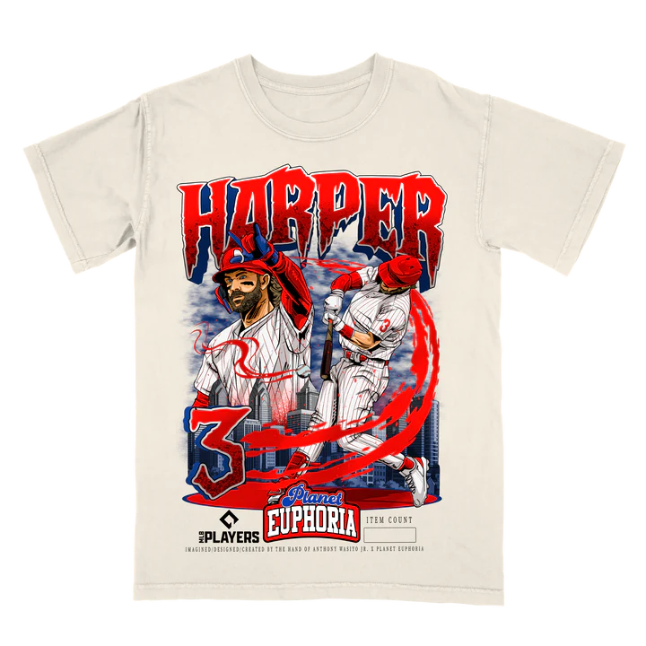 Hand-drawn Bryce Harper graphic tee