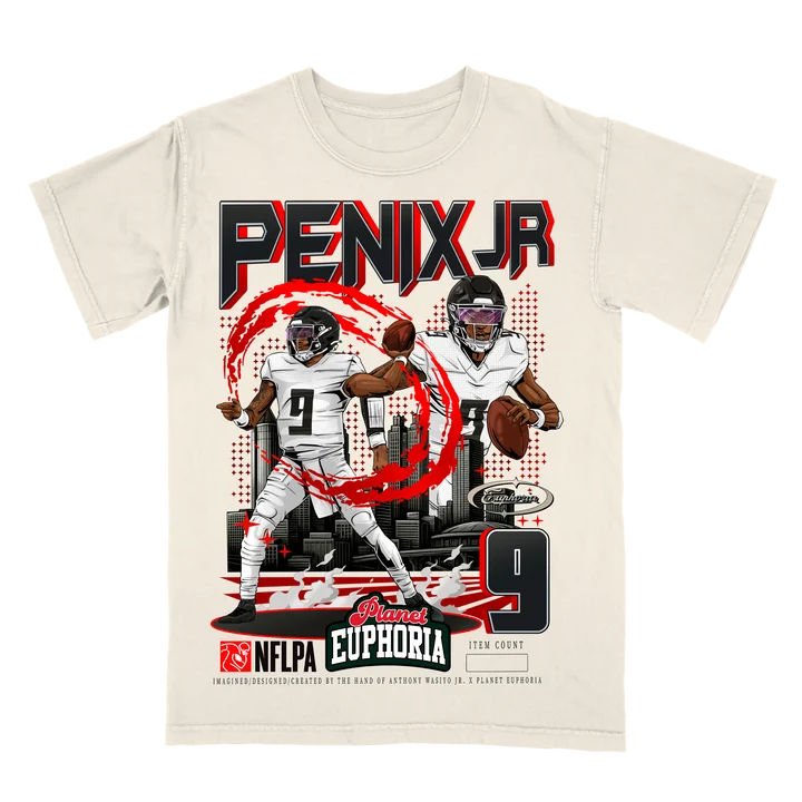 Hand-drawn Michael Penix Jr graphic tee