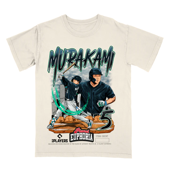 Hand-drawn Munetaka Murakami graphic tee